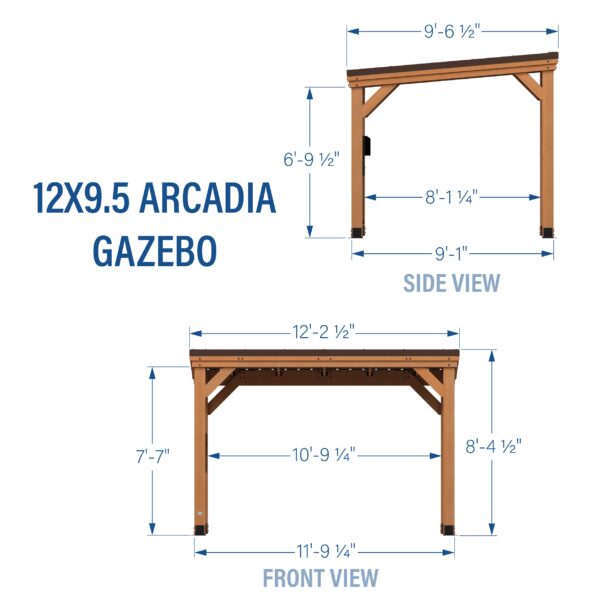 Backyard Discovery 12×9.5 Arcadia Gazebo