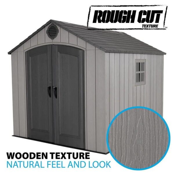 Lifetime 8 ft x 10 ft Outdoor Storage Shed 60371