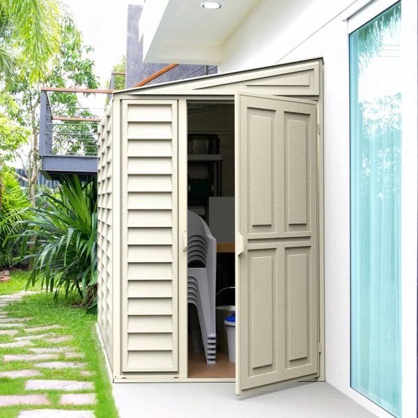 Duramax 4ft x 8ft Sidemate Vinyl Resin Outdoor Storage Shed