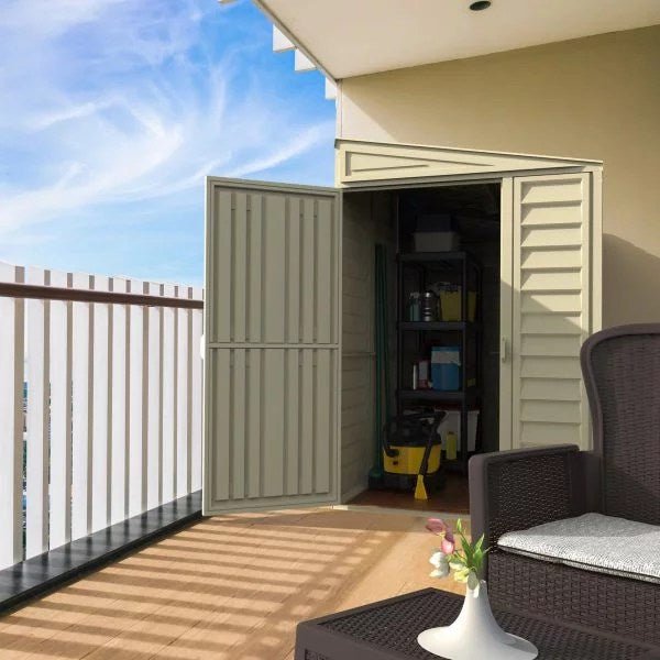 Duramax 4ft x 8ft Sidemate Vinyl Resin Outdoor Storage Shed