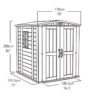 KETER FACTOR 6X6 SHED 1.78M X 1.95M