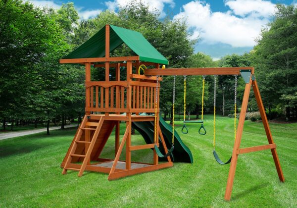 Outing w/ Dual Slides Swing Set