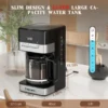 Electric Drip Coffee Maker 12 Cups Glass Housing