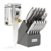 15 Pieces High Quality Chef Knife Set with Wooden Block